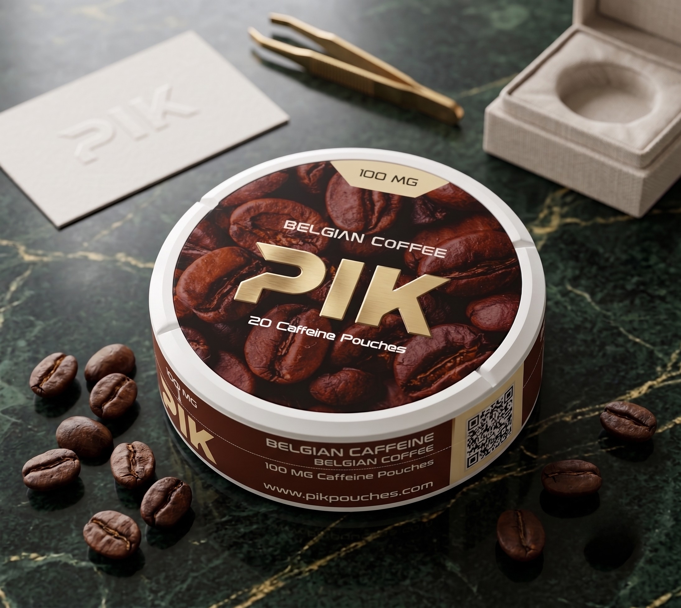 Belgian Coffee Caffeine Pouches